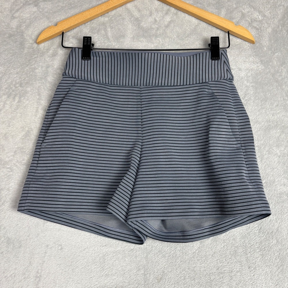 Lululemon Shaped Short  3" Like New Striped High Rise Athletic Shorts Size 4